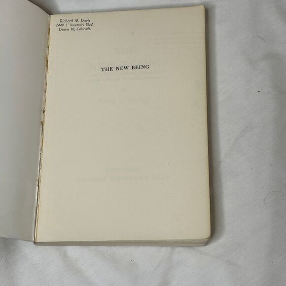 The New Being by Paul Tillich (1955, Charles Scribner's Sons New York) - Picture 4 of 6